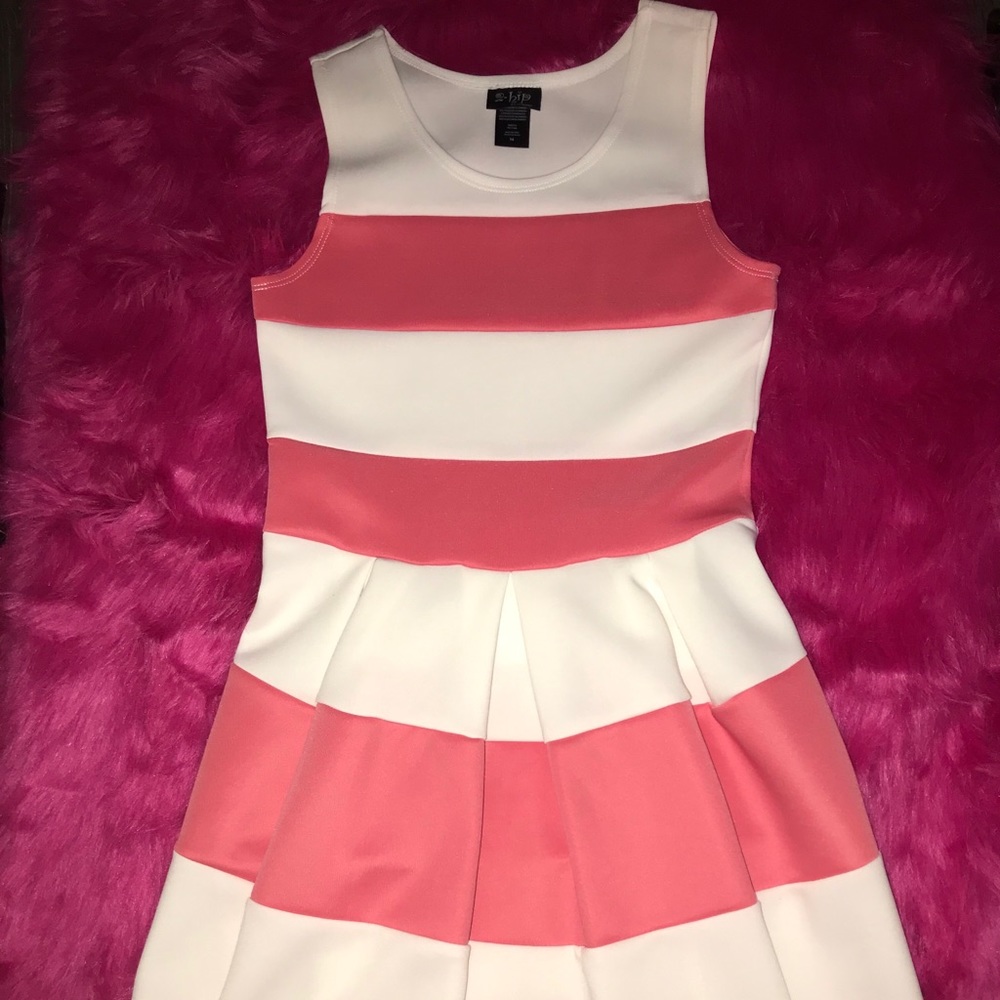 Girl’s formal stripe dress
